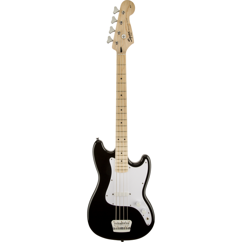 Squier Bronco Bass - Maple Fingerboard, White Pickguard, Black