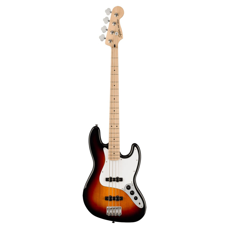 Squier Affinity Series Jazz Bass - Maple Fingerboard, White Pickguard, 3-Color Sunburst