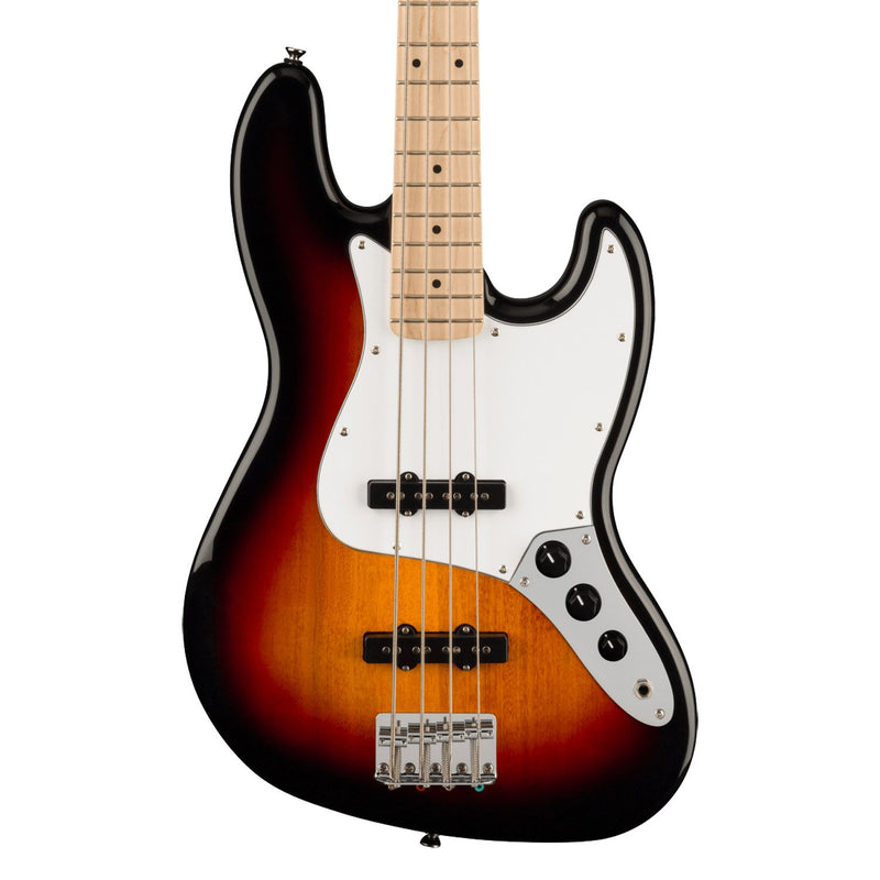 Squier Affinity Series Jazz Bass - Maple Fingerboard, White Pickguard, 3-Color Sunburst