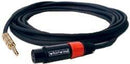 Whirlwind Cable - Adapter, 1/4" TRSM to XLRF, 6', Accusonic+2 *.