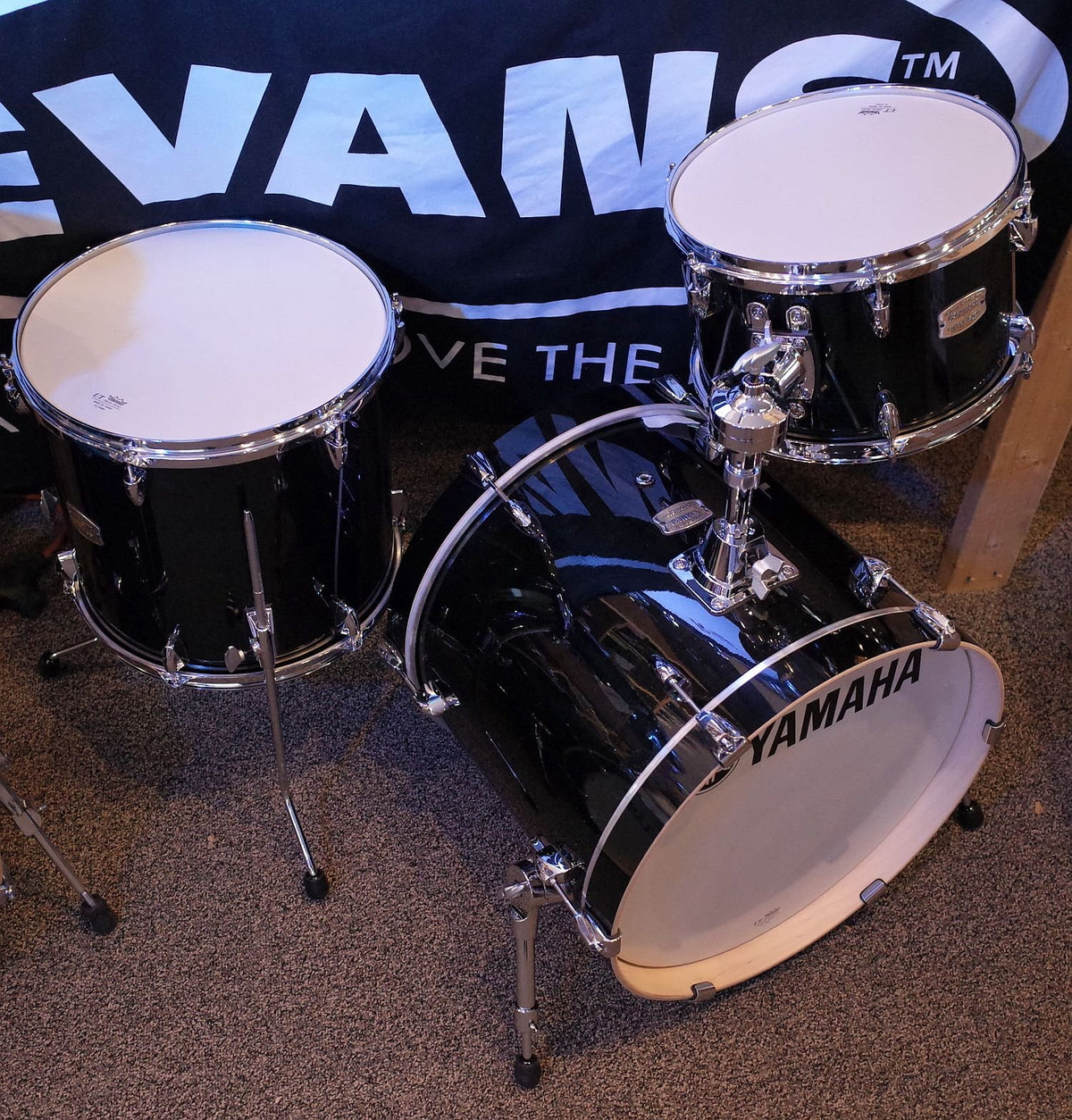 Yamaha stage custom raven black new arrivals